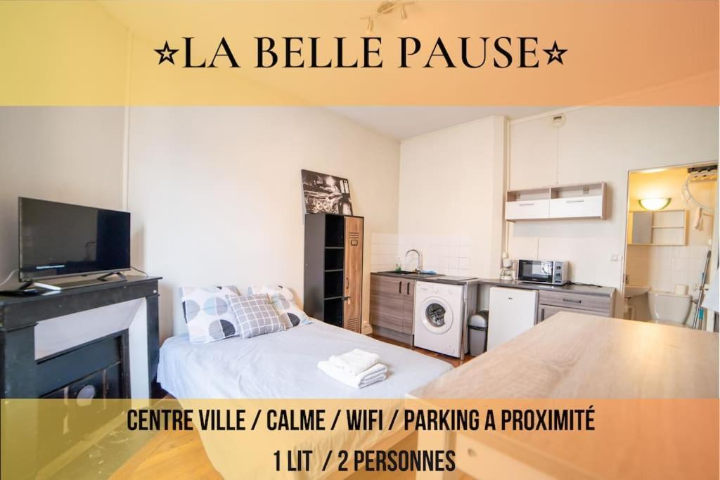 La Belle Pause - Studio Auxerre Proche Parking Exterior photo